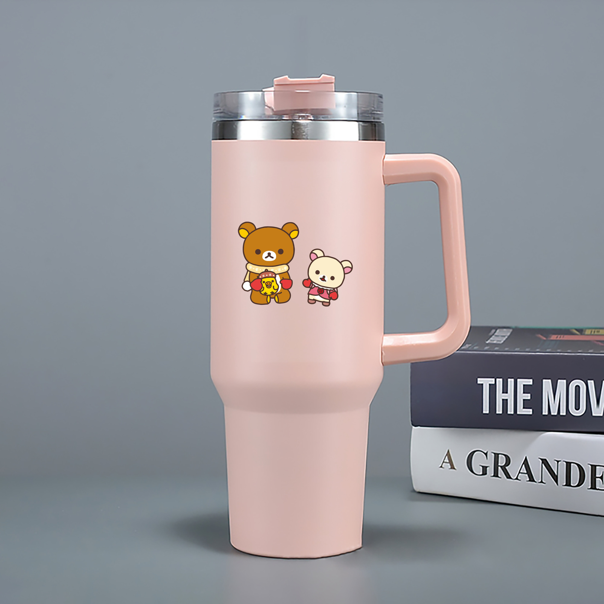 （画像用） リラックマ リラックマ キイロイトリ Rilakkuma Korilakkuma Kiiroitori 1200mL車用タンブラー（カラープリント）